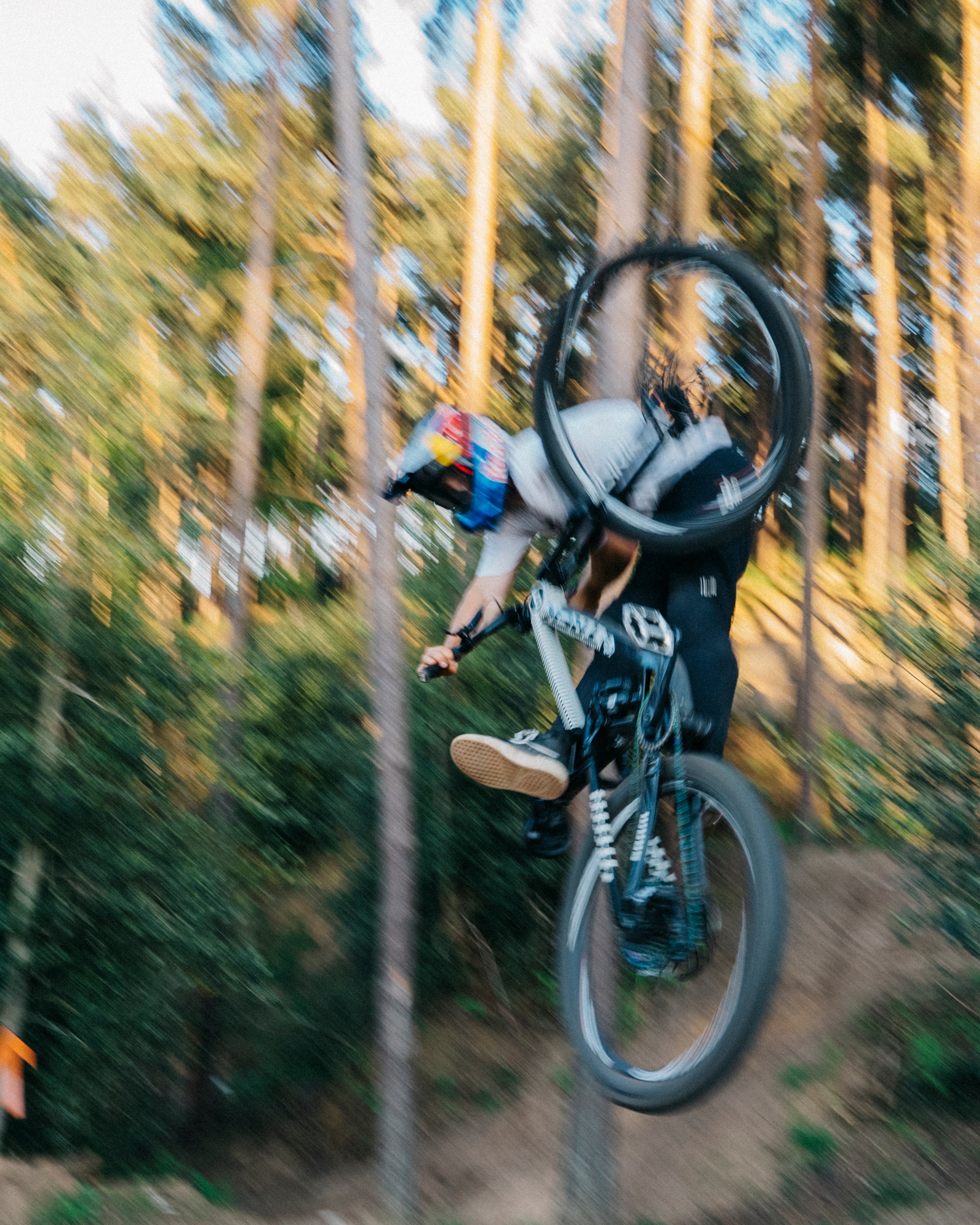 Woman with sunglasses walking down runway